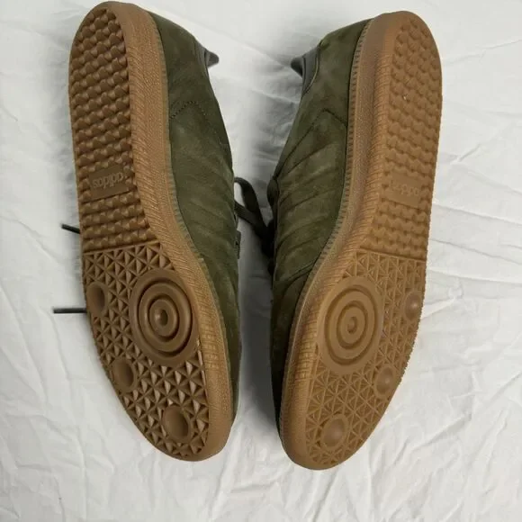 adidas gazelle silver green womens adidas Samba Xlg Men's Shoes in Ivory/Olive Strata/Gum Size 10.0